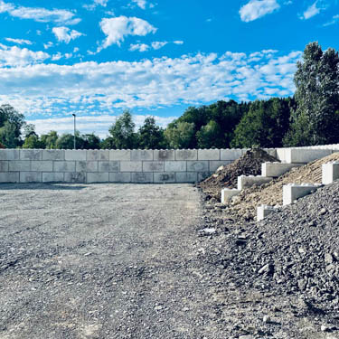 Fahrsilo umgesetzt miz dem ALPIN Betonblock System 